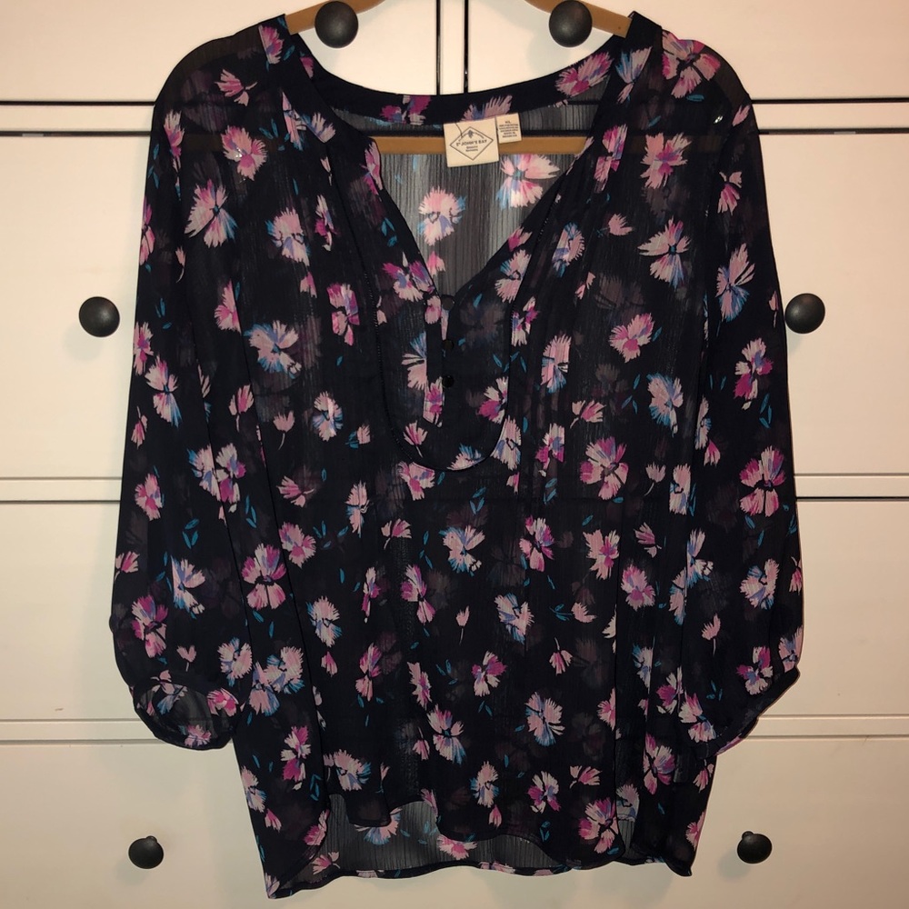 Floral print top size XL